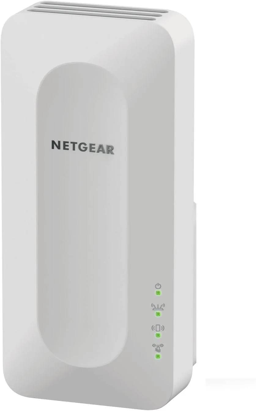 روتر NETGEAR RAX70 WiFi 6 AX6600 سه بانده و توسعه دهنده مش وای فای Nighthawk EAX15 WiFi 6 AX1800 (تقویت کننده WLAN تا 100 متر مربع و 20 دستگاه، سرعت وای فای دو بانده تا 1800 مگابیت در ثانیه) روتر NETGEAR RAX70 WiFi 6 AX6600 سه بانده و توسعه دهنده مش وای فای Nighthawk EAX15 WiFi 6 AX1800 (تقویت کننده WLAN تا 100 متر مربع و 20 دستگاه، سرعت وای فای دو بانده تا 1800 مگابیت در ثانیه)