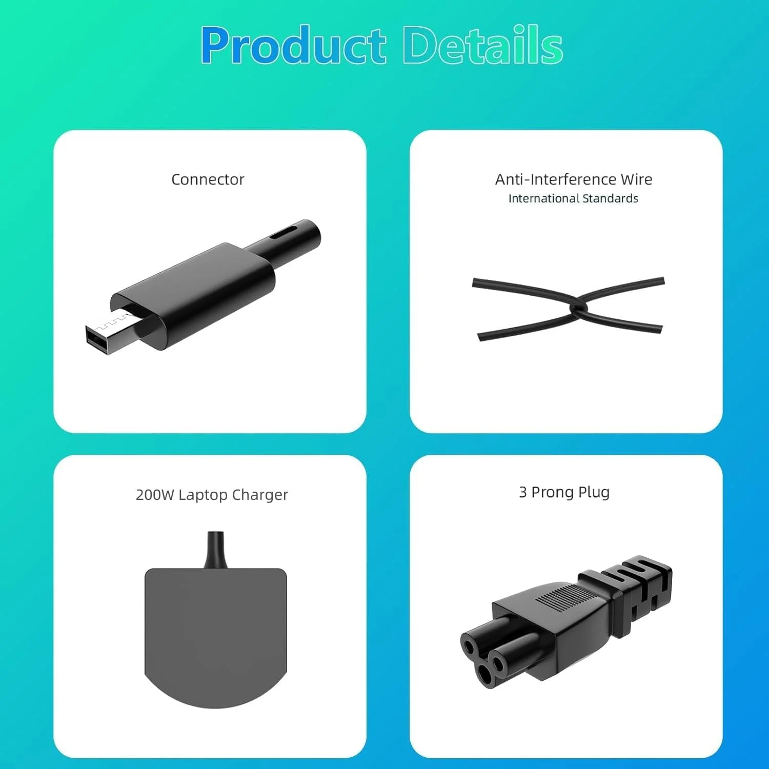 شارژر لپ تاپ 200 واتی سازگار با ASUS Zephyrus G16 G14 GA605 gu605 gu605m FA401WV TUF Gaming A14 A16 2024 2025 ROG ProArt P16 H7606 H7606WI ADP-200JB K