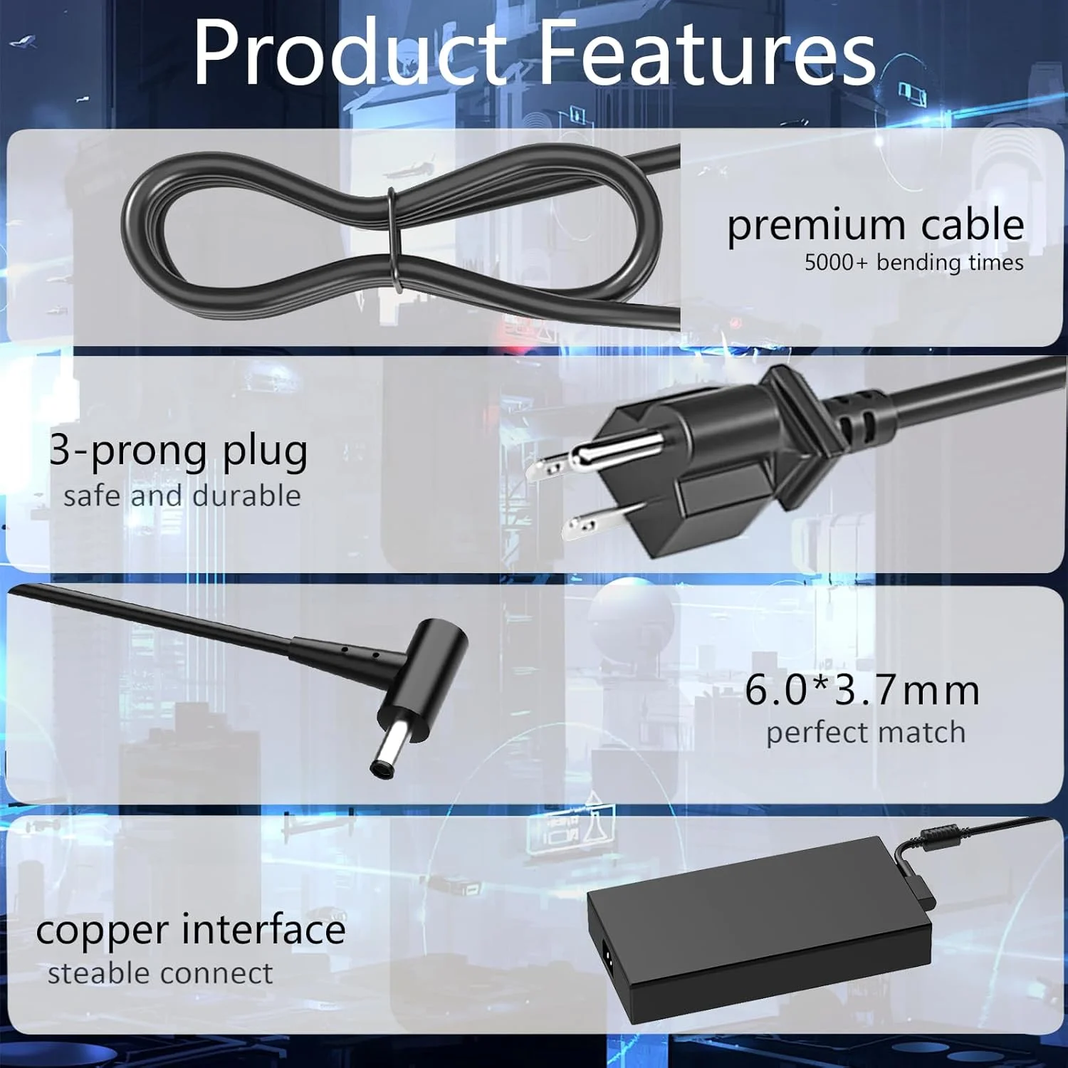شارژر 330 واتی A21-330P1A سازگار با ایسوس Strix G16 G18 G614JZR G814 G814JIR G814JVR G814JZR Rog Strix Scar 16 17 18 G634 G634J G634JZ G634JY G733 G834 G834JY G834J (2022-2024)