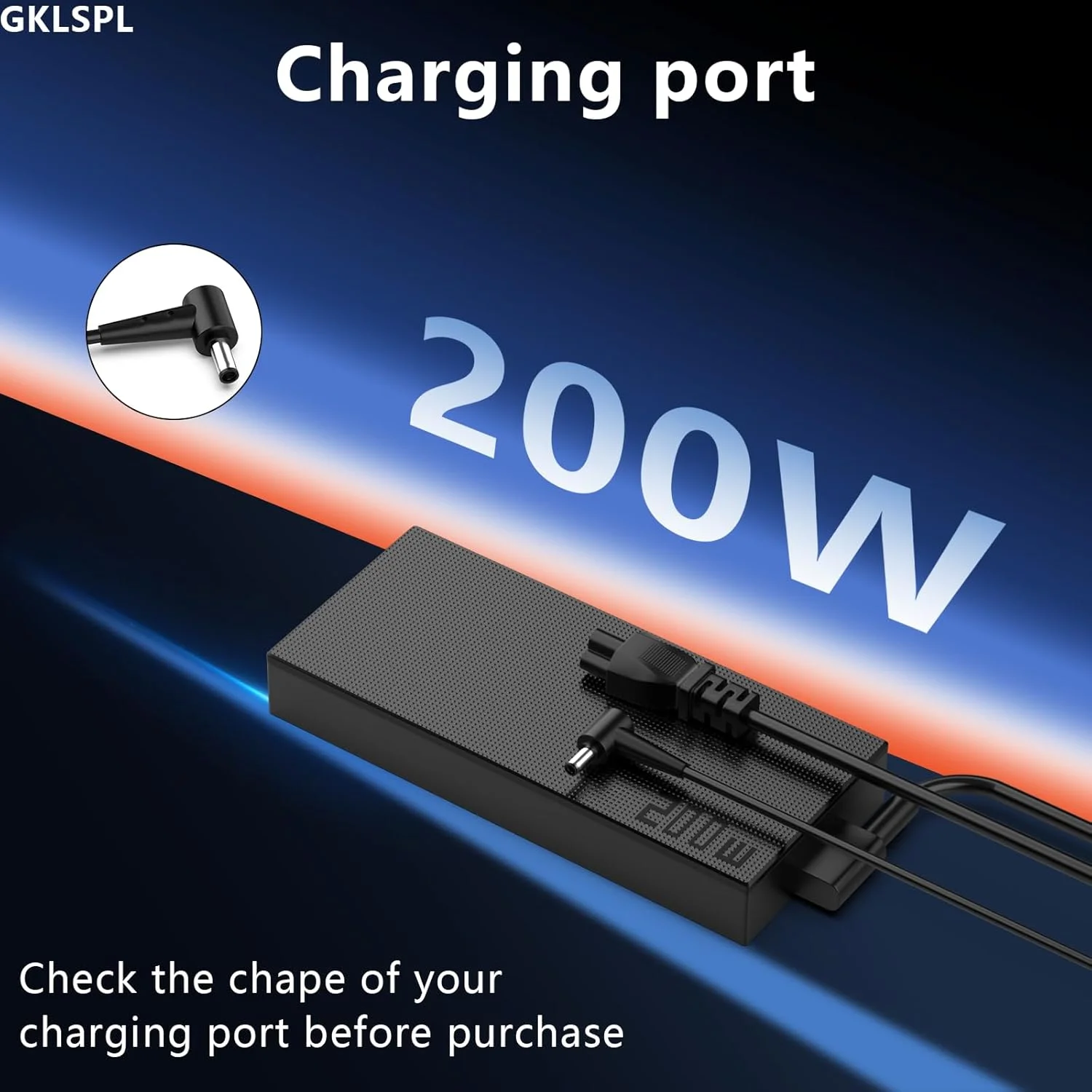 شارژر لپ تاپ 200W ADP-200JB D سازگار با ASUS TUF Dash F15 TUF Gaming A15 F15 F17 A17 FX516 FX517 ROG Strix G15 G17 G513 G713 Hero III Zephyrus G14 G15 GA503 Zenbook Pro 14 Duo