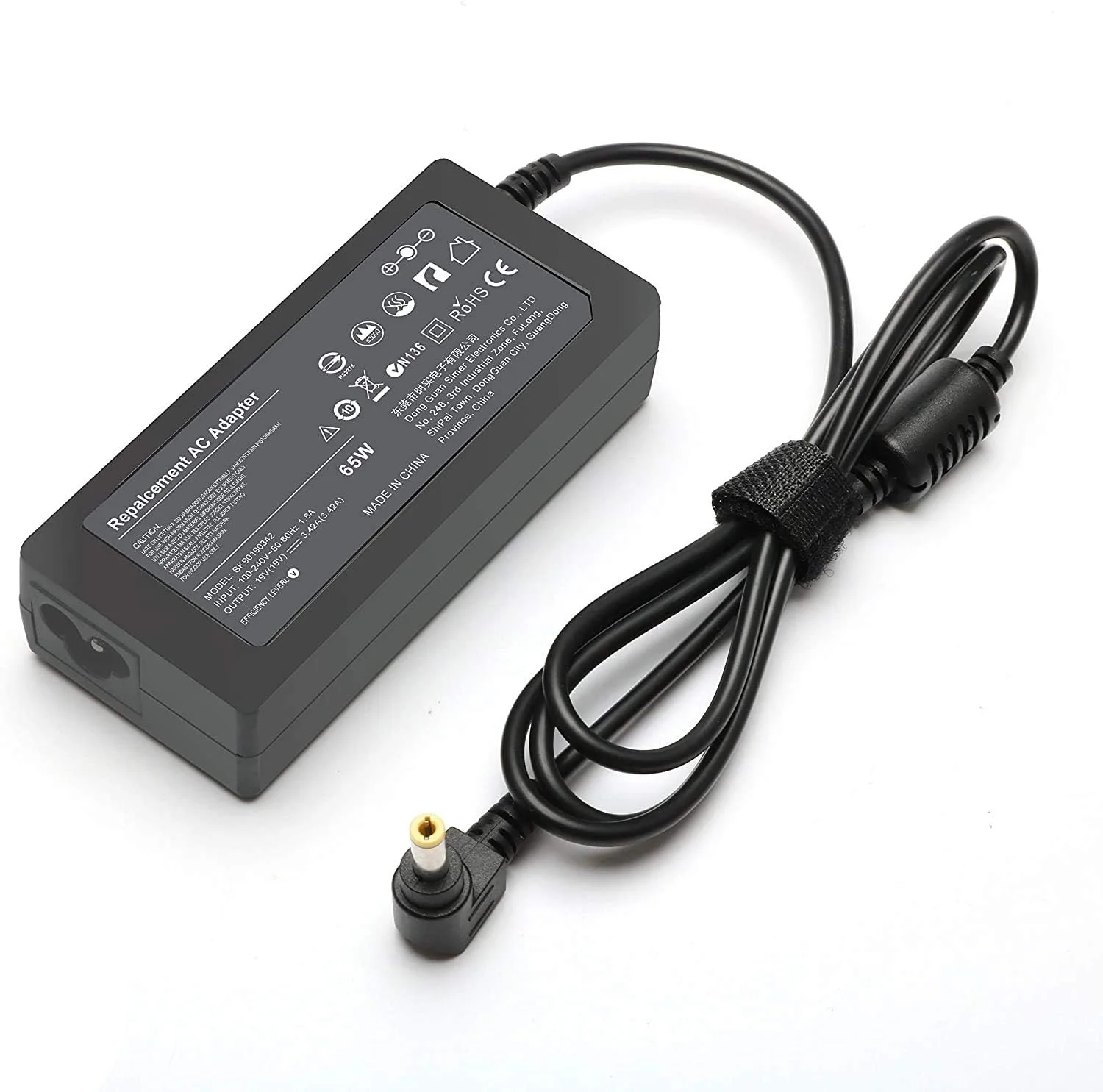 آداپتور شارژر جایگزین جدید Galaxy Bang برای ASUS U3S U3S-A1W U3S-A1B R704A R704A-RB31; ASUS U30JC U30JC-A1 U30Jc-B1 U30SD U30SD-XA1; ASUS U31SG-AS51 U31SG-AS52 U31SG-DS31 U31SG-AS31 به همراه سیم برق