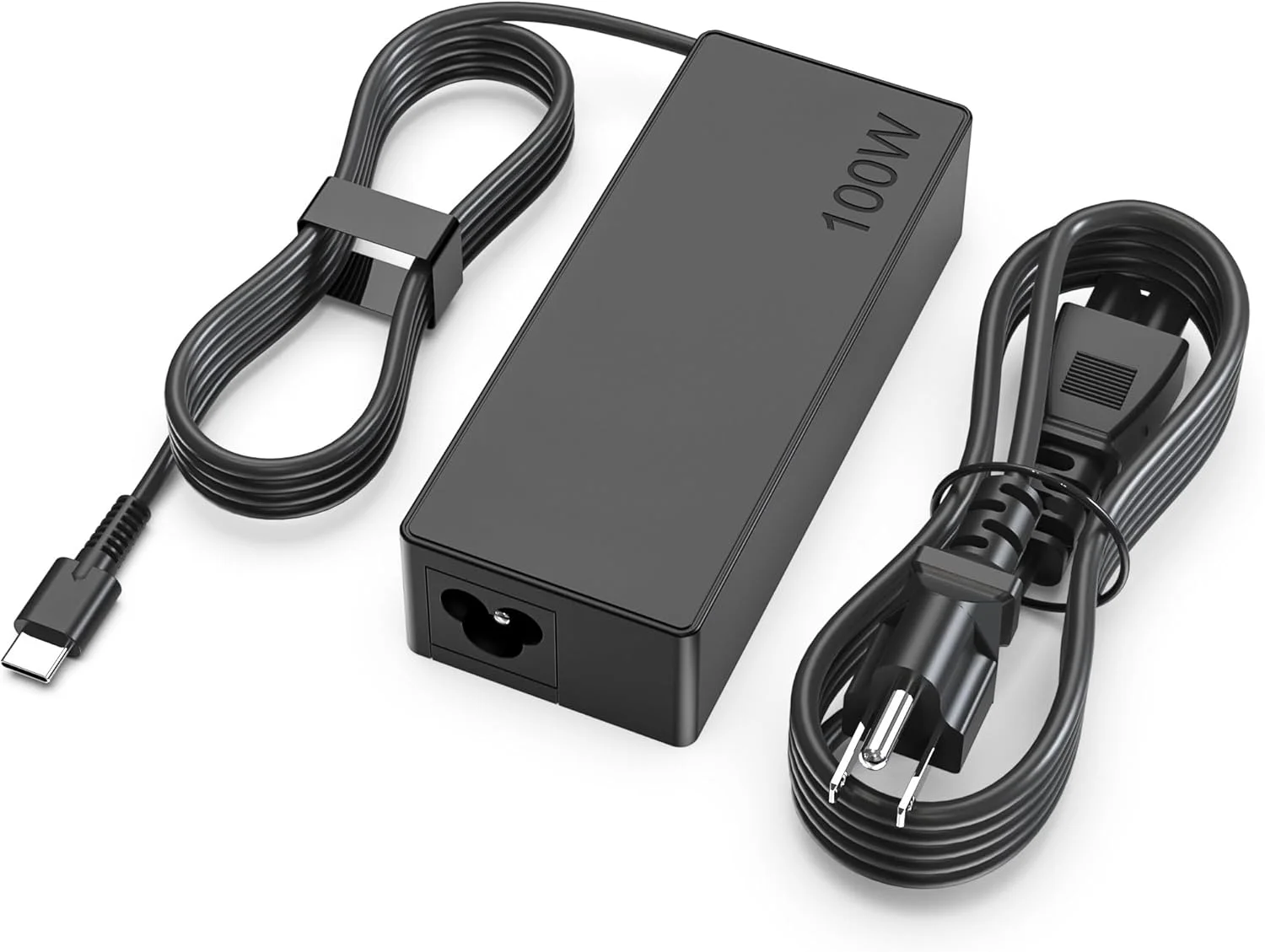 شارژر سریع 100 واتی USB C، شارژر جهانی لپ تاپ، سازگار با لنوو، مک بوک پرو/ایر 16، 15، 14، 13 اینچی، لنوو ThinkPad، اچ پی، دل، ایسوس، ایسر، سری گوگل، سیم برق Type C