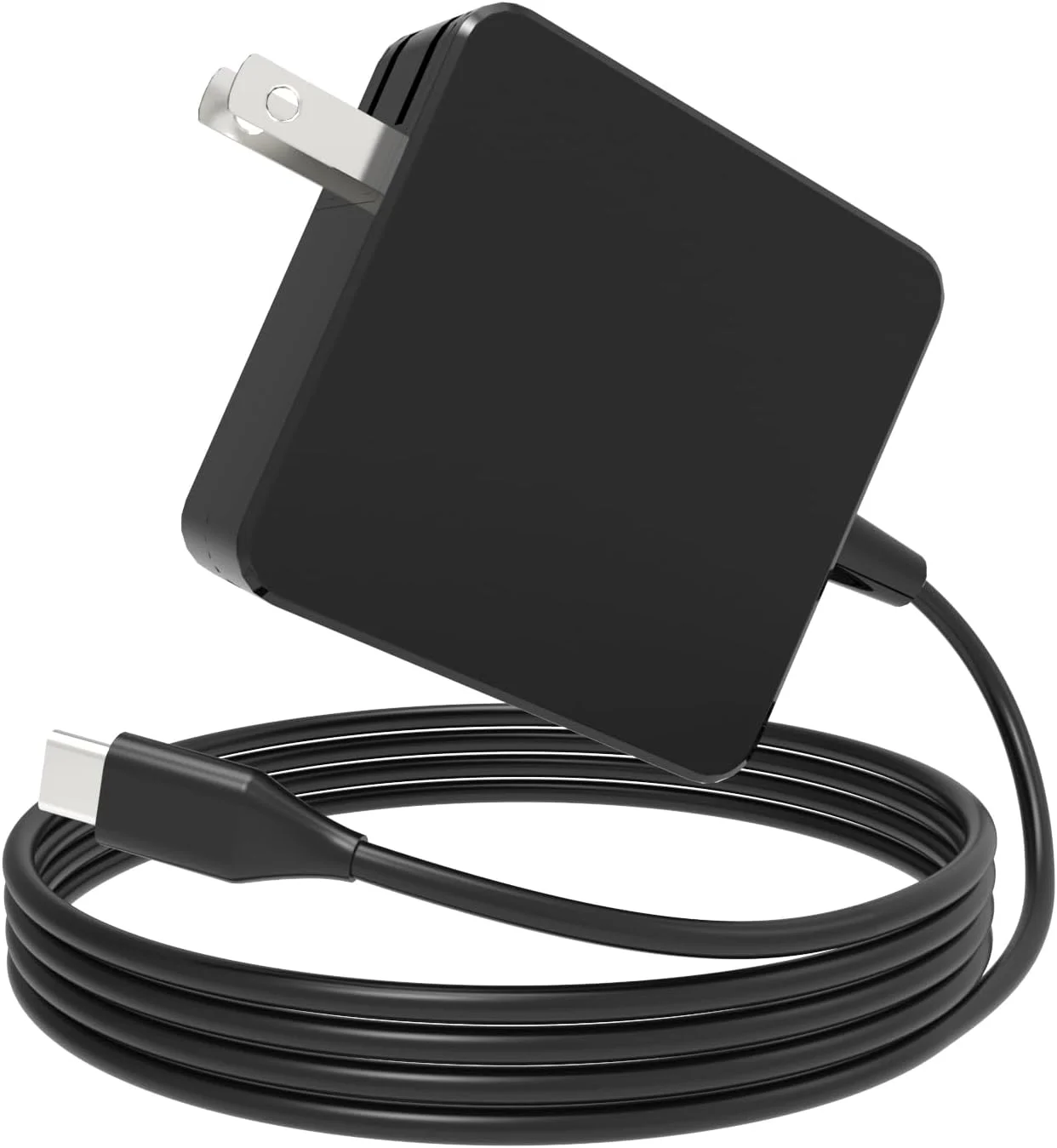 شارژر لپ تاپ 65 واتی USB C سازگار با ایسوس Zenbook 14، مناسب برای Microsoft Surface Pro X، آداپتور AC کامپیوتر شارژ سریع دیواری PD3.0 Type C و سیم برق 2.5 متری