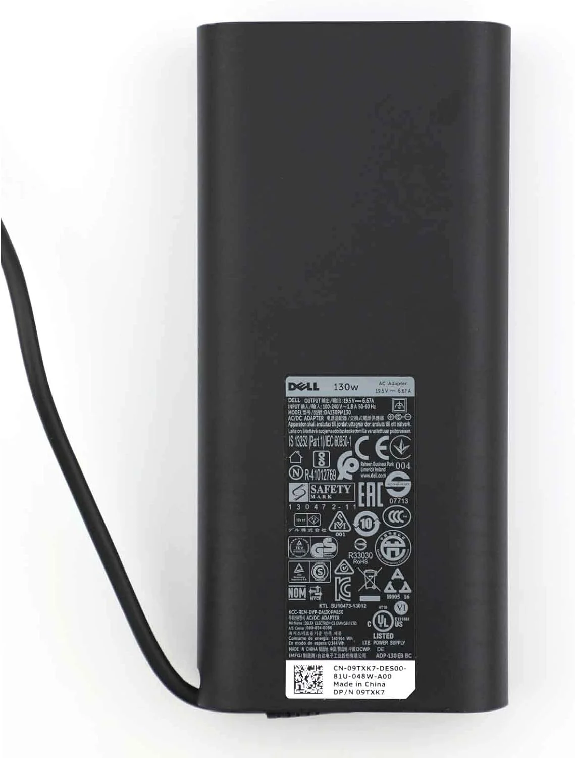 آداپتور برق 130 واتی دل با سیم برق 1.8 متری