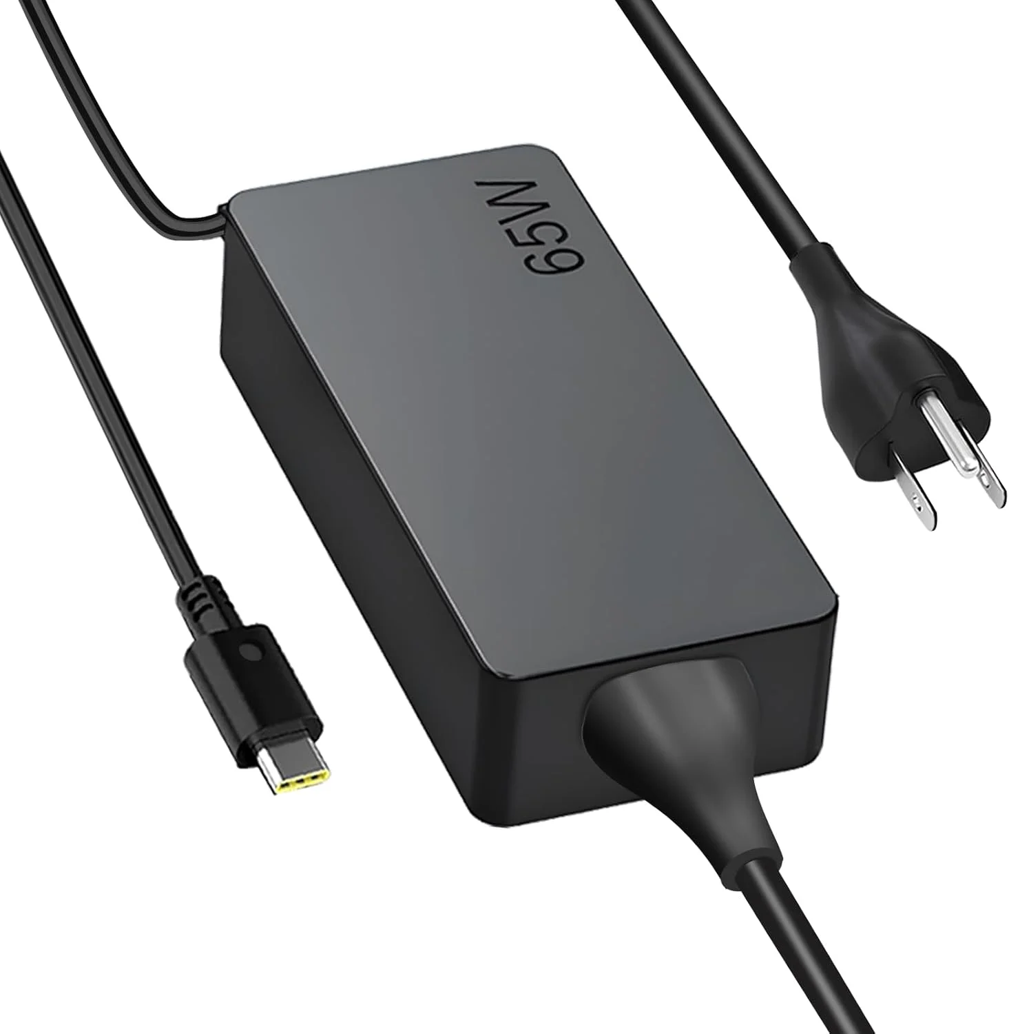 شارژر لپ تاپ 65 واتی USB C سازگار با Lenovo Thinkpad/Yoga, T480s T580s، Hp، Dell Chromebook/Latitude، Acer، Asus، Samsung، Google Series Type C آداپتور منبع تغذیه AC