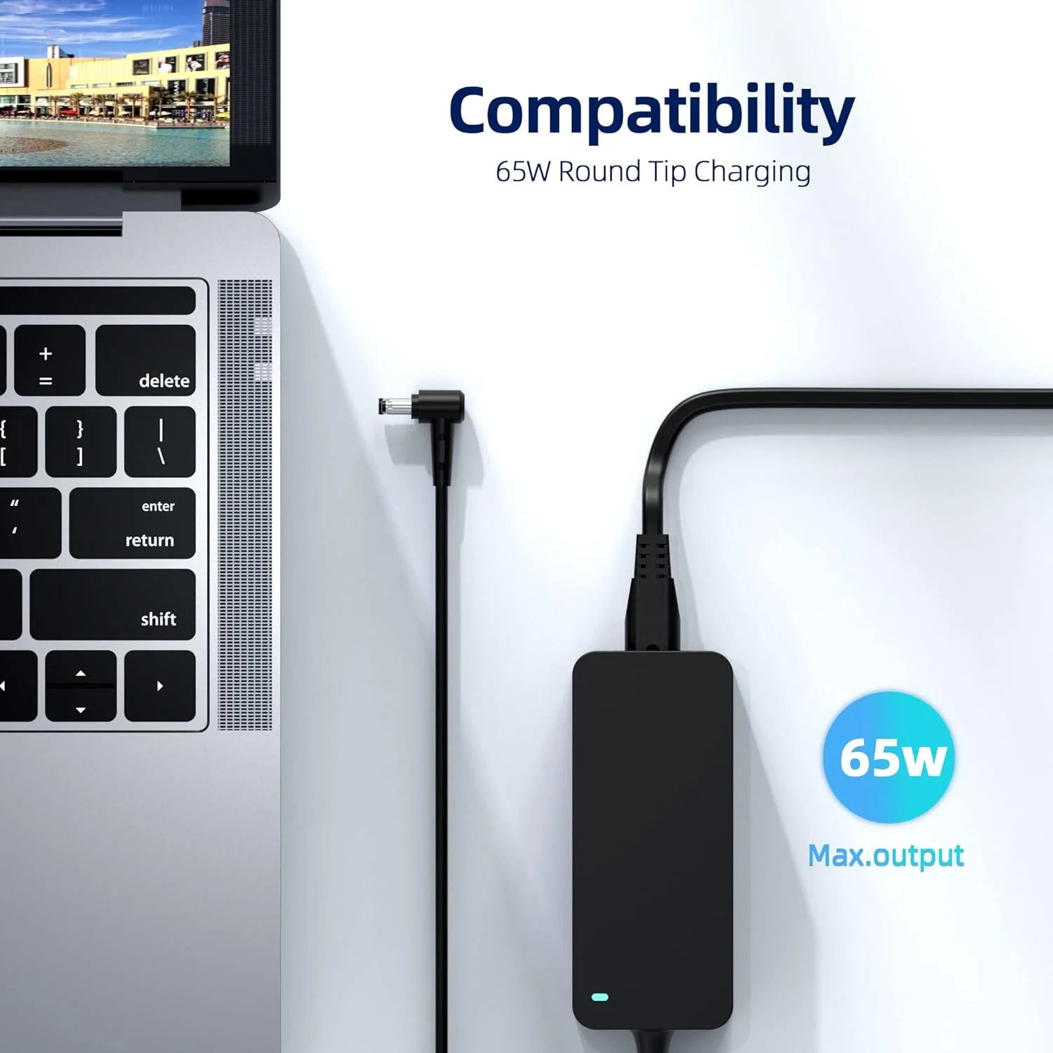 شارژر AC سازگار با مانیتور گیمینگ ایسوس مدل‌های ADP-40KD BB (سازگار با 40W)، PA-1650-01، ADP-65JH BB، EXA0703YH، N65W-03، ADP-65HB BB، PA-1650-66، SADP-65NB AB