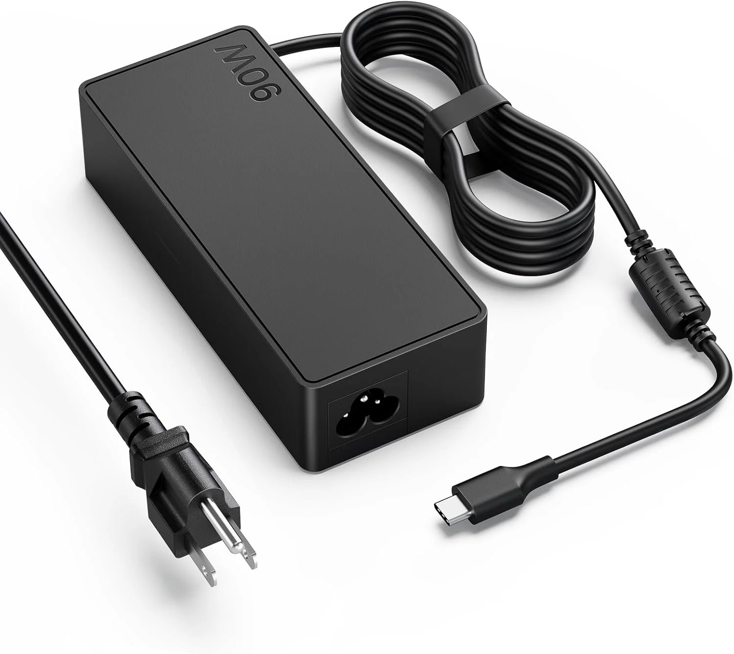 شارژر لپ تاپ 90 واتی USB C سازگار با Lenovo ThinkPad X1 Carbon T14، Yoga 7/9; HP Spectre x360/Envy; ASUS ZenBook/VivoBook; Acer Swift/Spin; Chromebook، آداپتور برق PD Type-C ویندوز