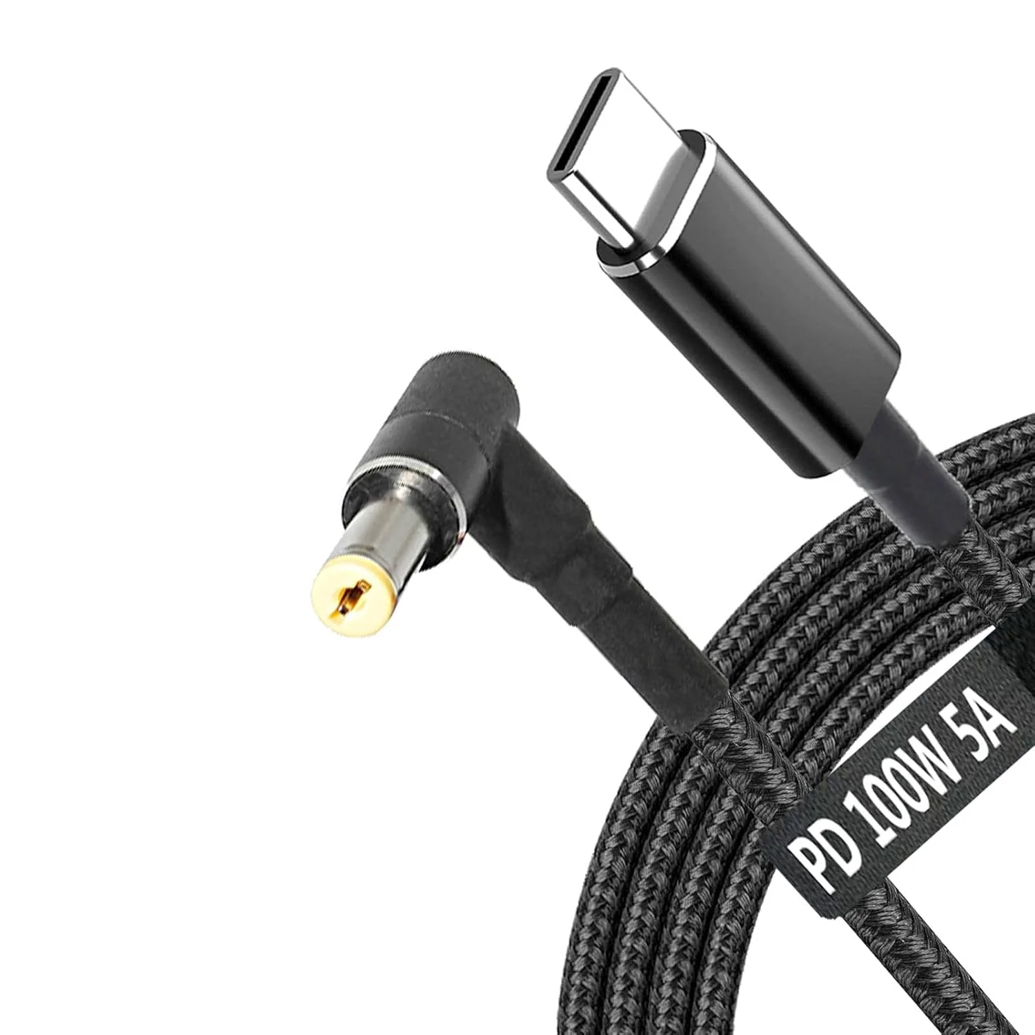 کابل تبدیل USB C به آداپتور شارژ لپ تاپ با سر نری به DC 5.5x2.5mm با زاویه 90 درجه، 100 وات، طول 2 متر، کابل تبدیل بافته شده برای شارژر PD، بسته باتری Toshiba Asus K55A K55N K501UX K53E G360 G450 G455 کابل تبدیل USB C به آداپتور شارژ لپ تاپ با سر نری به DC 5.5x2.5mm با زاویه 90 درجه، 100 وات، طول 2 متر، کابل تبدیل بافته شده برای شارژر PD، بسته باتری Toshiba Asus K55A K55N K501UX K53E G360 G450 G455