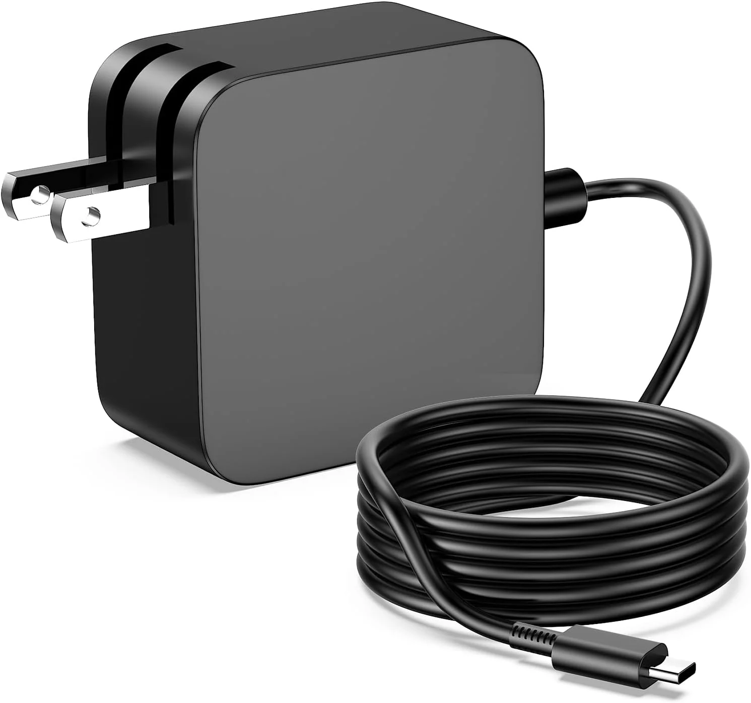 شارژر سریع 65 واتی USB C سازگار با مک بوک پرو، دل، لنوو، هواوی، اچ پی، ایسر، ایسوس و سایر لپ‌تاپ‌ها یا تلفن‌های هوشمند