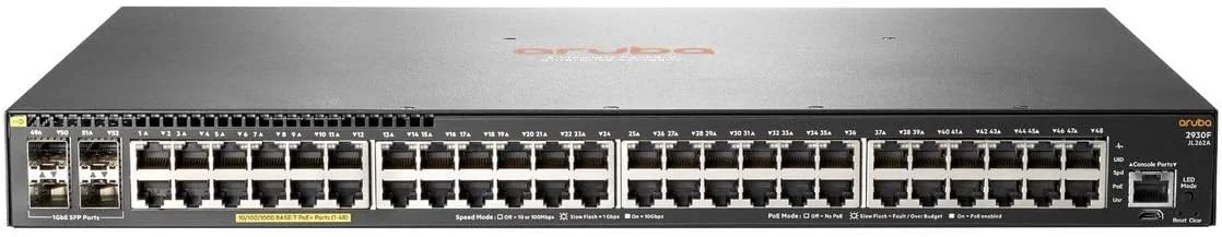 سوئیچ HP Hewlett Packard Enterprise 2930F 48G Poe+ 4SFP، نقره ای سوئیچ HP Hewlett Packard Enterprise 2930F 48G Poe+ 4SFP، نقره ای