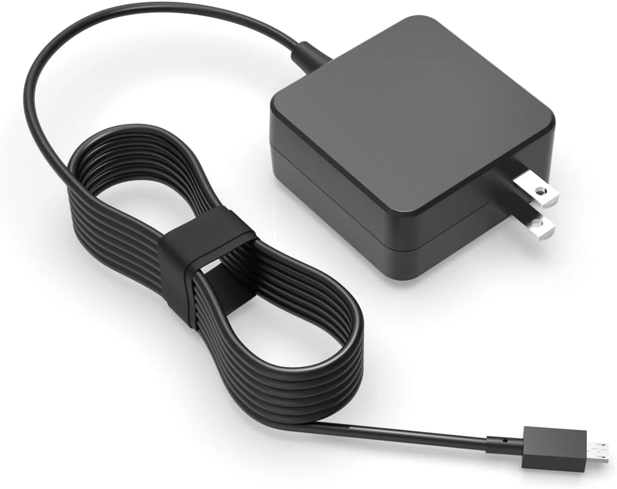 شارژر AC فوق العاده بلند 7.5 فوتی مناسب برای لپ تاپ های Asus Chromebook Flip C100 C100P C100PA C201P C201PA C201 C100PA-DB02 C100PA-DB01 C100PA-DS03 C100PA-RBRKT03، کانکتور USB 6 پین ویژه