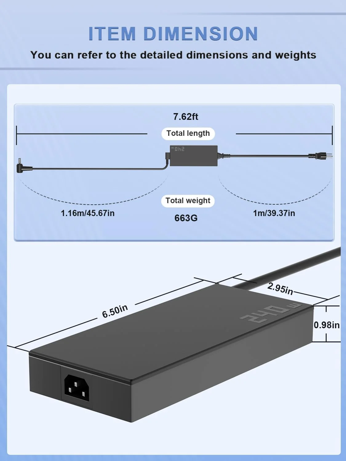 240W Charger Compatible with ASUS ROG Strix G15 G17 G16 Scar 15 17 Zephyrus S17 G14 G16 M16 S15 Duo 15 TUF F15 F16 F17 A15 A17 Flow X16 Vivobook 16X 15X ProArt 16 Laptop