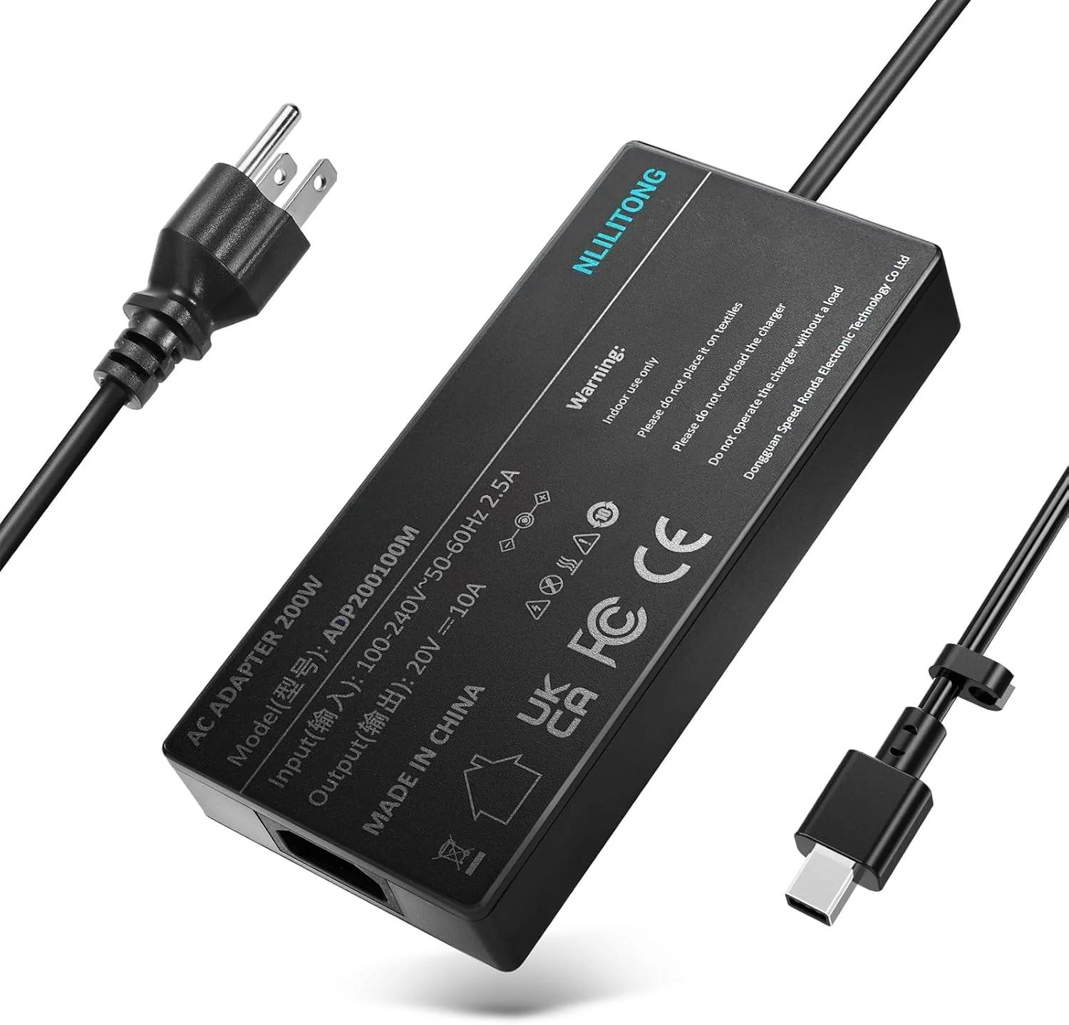 شارژر 200 واتی سازگار با لپ‌تاپ‌های Asus ROG Zephyrus G16 GU605 GU605MI GU605CM GU605CP GA605 GA605WV GA605WI GA605WV TUF Gaming A14 FA401WV FA401UV FA401UU ProArt P16 PX13 HN7306 H7606