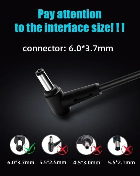 شارژر 230 واتی سازگار با لپ‌تاپ‌های Asus Zephyrus M15 M S GU502 GX502 GX701 GX531 GM501 GX501 GU501 ROG Strix G15 G17 G512 G712 GL731 G731GU GL531 Scar 15 17 II III GL504