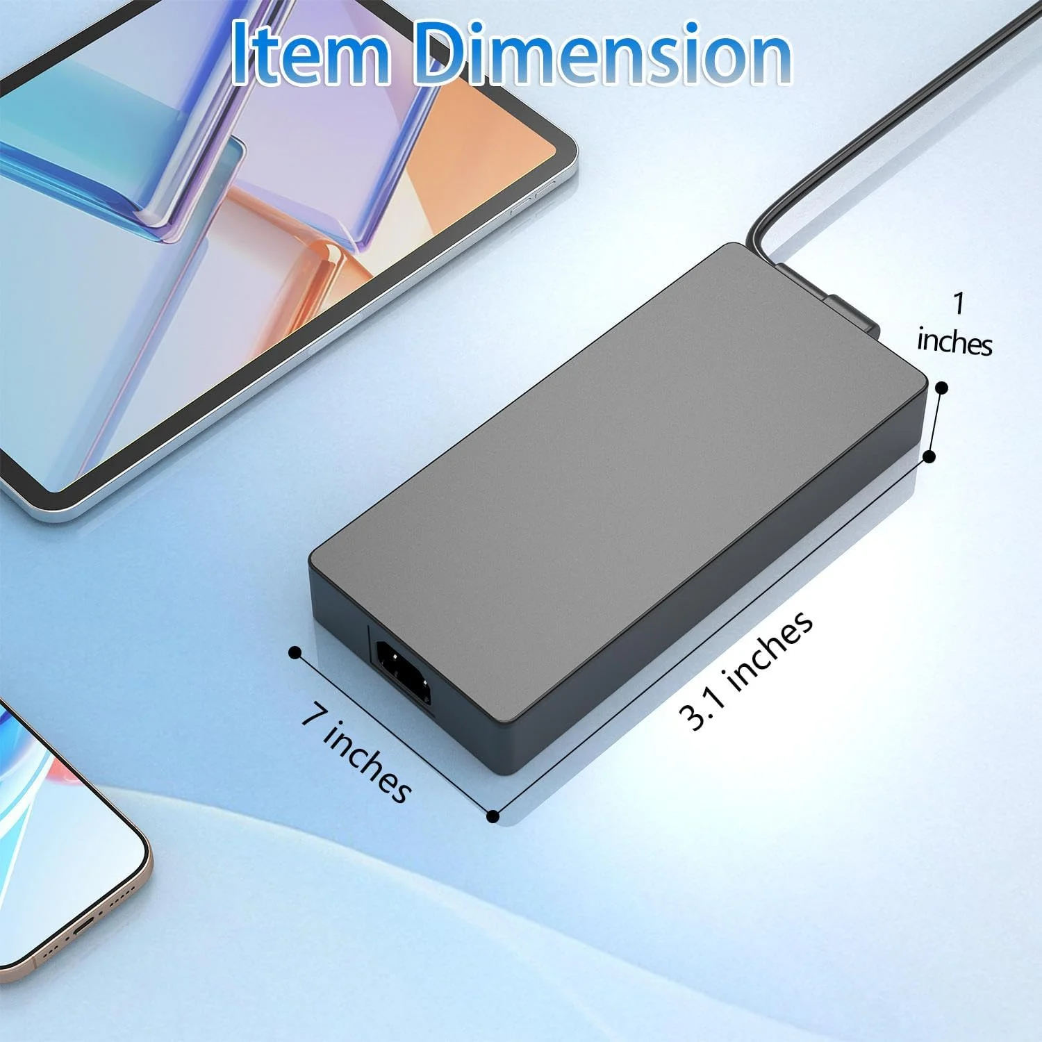 شارژر 330W 16.5A 20V AC برای لپ تاپ های گیمینگ ایسوس Rog Zephyrus Duo 16، M16، Strix Scar 16، 17، 17SE، G16، G18، A21-330P1A، A22-330P1A