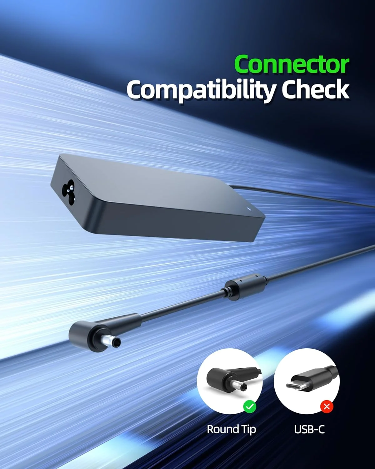 شارژر 150 واتی مناسب برای سری Asus ZenBook Pro 15 UX580 UM535 UX535 UX550، مدل‌های UX580GD UX580GE UX580G، UM535QE UM535Q، UX535LI UX535LH UX535L، UX550GE UX550G - آداپتور لپ‌تاپ باریک و سبک