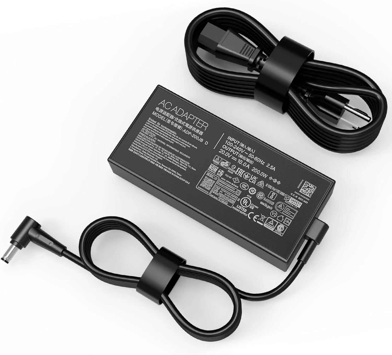 شارژر 200 واتی AC سازگار با لپ‌تاپ‌های Asus Vivobook Pro 15 Q543 Q543M Q543MJ Q543MV Q533 Q533M Q533MJ Creator Q Q540 Q540V Q540VJ Q530V Q530 Q530VJ