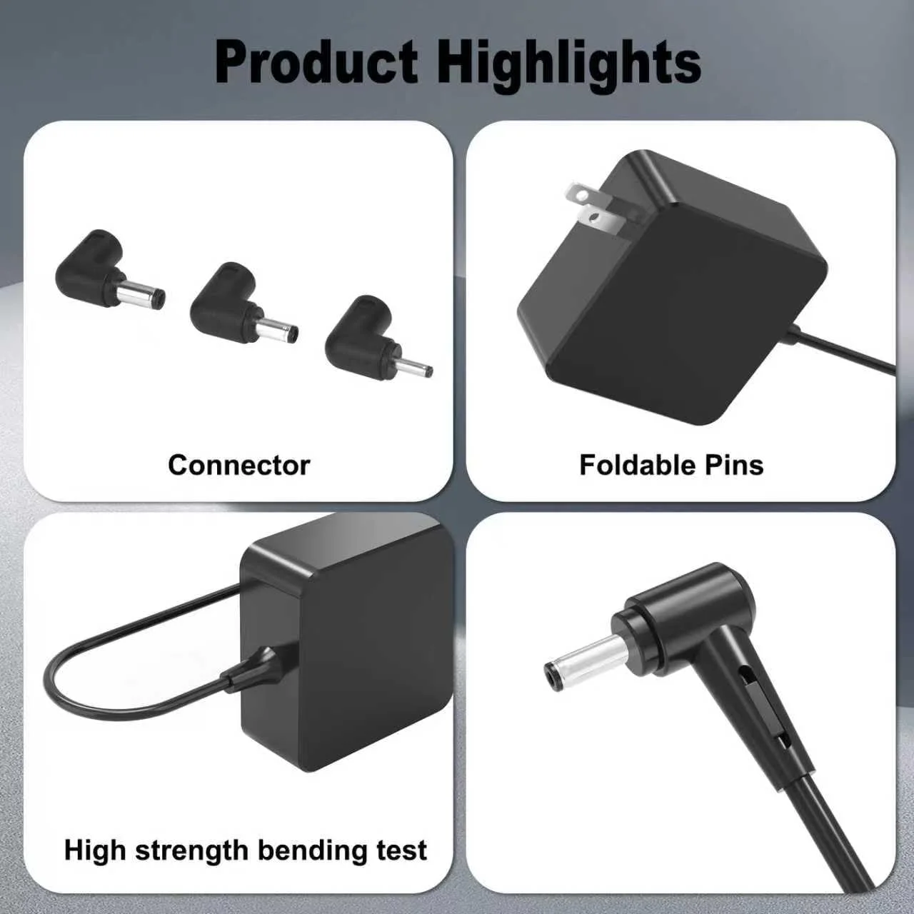 شارژر 65W 45W 33W برای لپ تاپ های ایسوس Vivobook S15 S14 S510U S510UA S510UQ S510UN S530 S530UA S532 S532FL S410U S410UA S410UN به همراه سیم برق