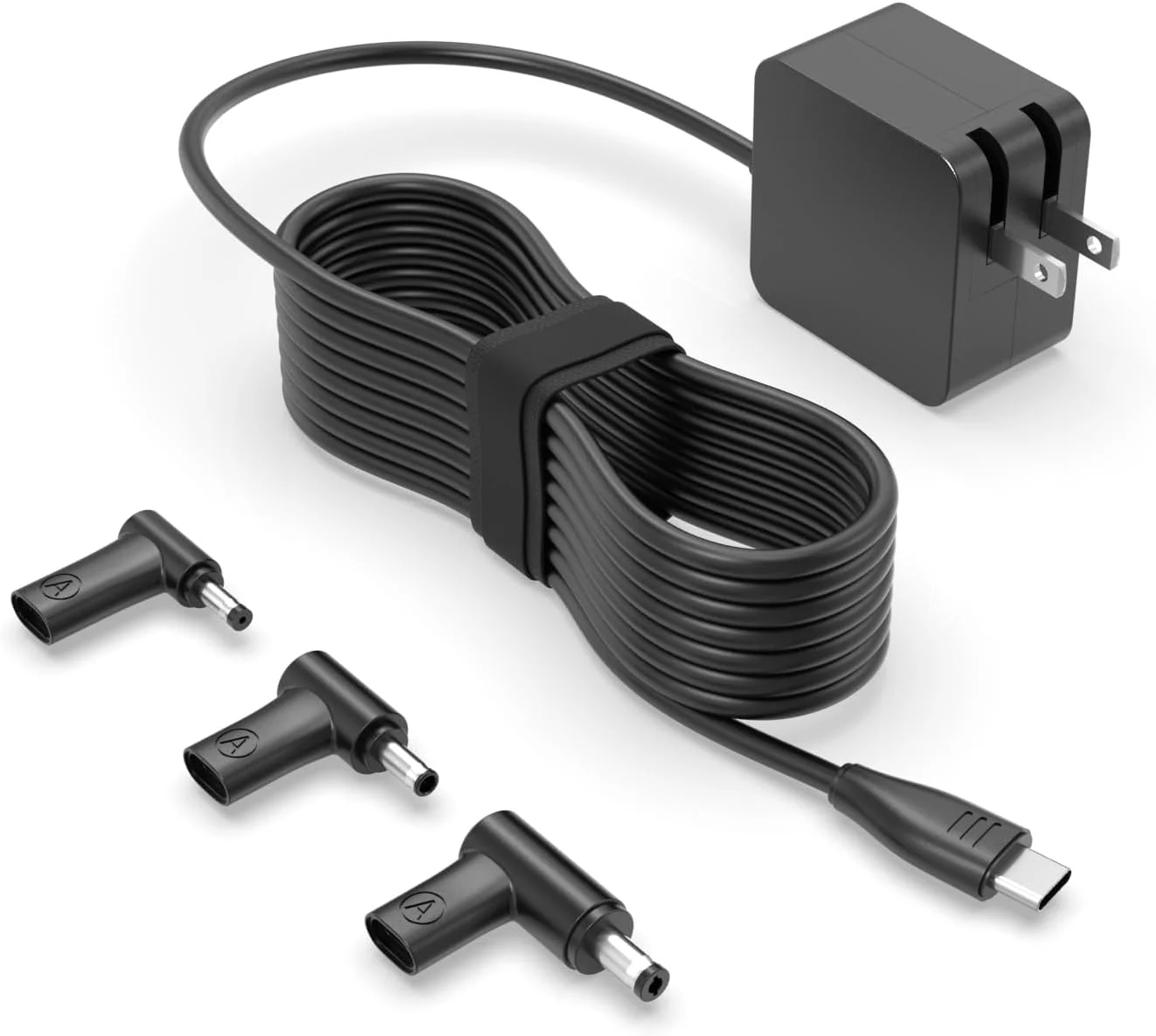 Superer 65W 45W GaN Charger Compatibel with Asus Vivobook Zenbook Chromebook Laptop, USB Type C & Round Tip, UL Certified AC Adapter with Foldable Plug. 7.5 Ft Long Cable