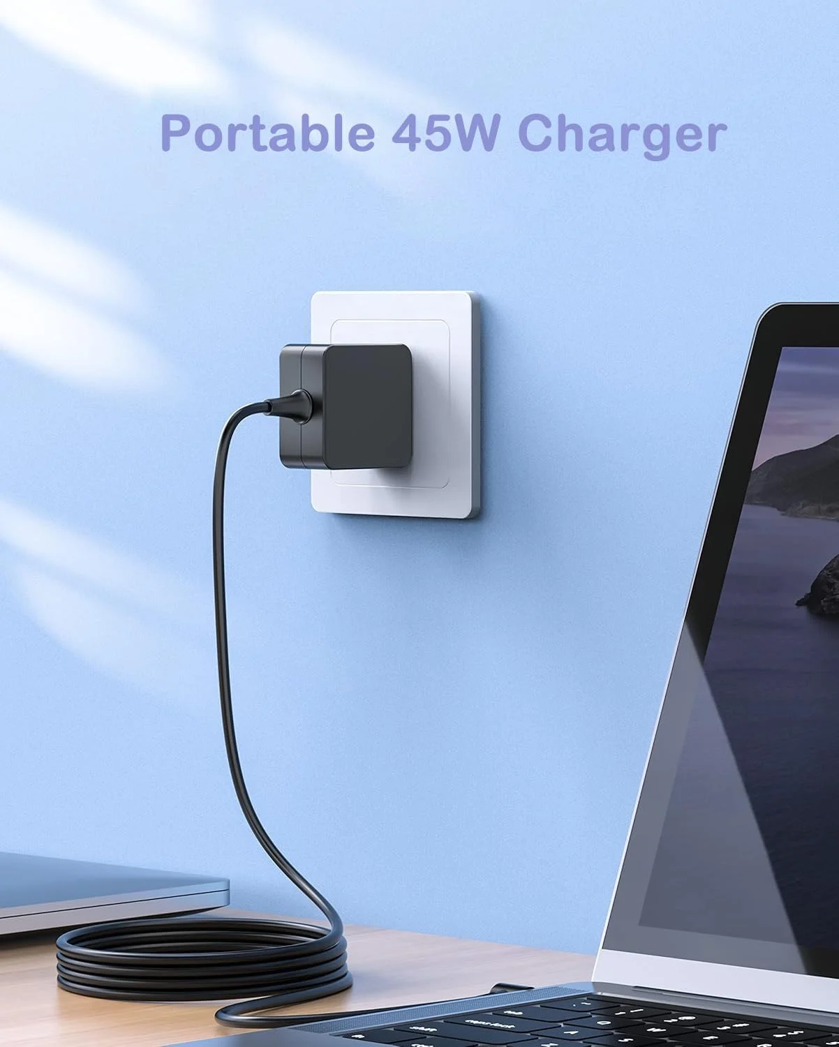 شارژر 45 واتی برای لپ‌تاپ‌های Asus Vivobook Go 14 15 OLED E1404 E1504 E1404G E1404F E1504G E1504F E1404GA E1404FA E1504GA E1504FA