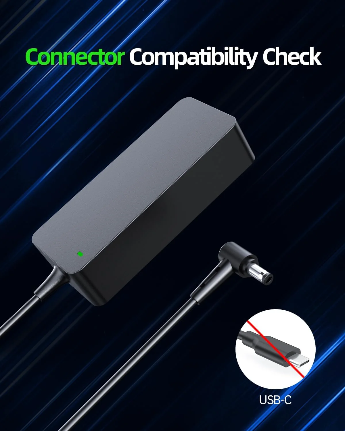 شارژر 90 واتی AC جایگزین برای لپ‌تاپ‌های Asus K501 K501U K501UX K501UW K501UB K501UQ K501L K501LX K501LB Q550 Q550L Q550LF R510 R510C R510CA R510L R510LA R510D R510DP