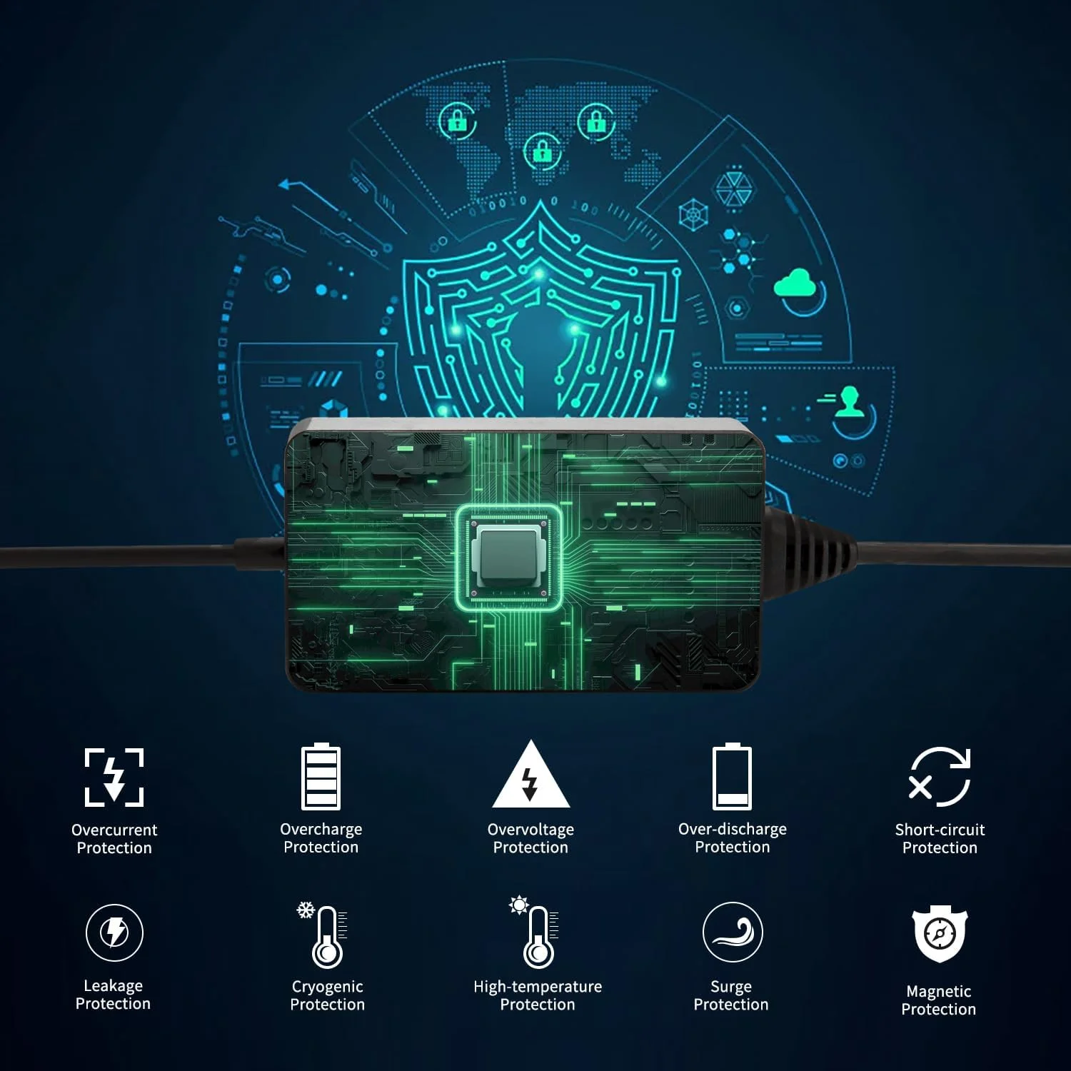 شارژر لپ‌تاپ ۱۰۰ واتی خودرو USB C سازگار با مک‌بوک، اچ‌پی، دل، ایسر، ایسوس، لنوو، تینک‌پد، نیمو، ام‌اس‌آی، ال‌جی، سامسونگ، سرفیس پرو ۱۰ ۹ ۸، گوگل کروم‌بوک، آیپد، ROG Ally، استیم دک و دستگاه‌های Type-C