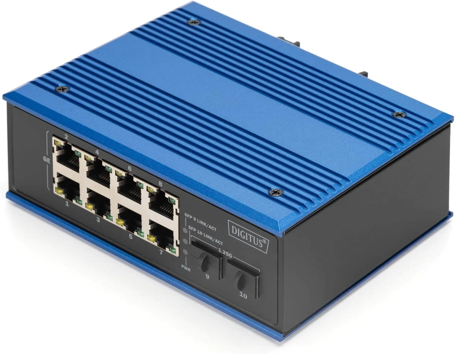 سوئیچ اترنت گیگابیتی صنعتی 8 + 2 پورت DIGITUS