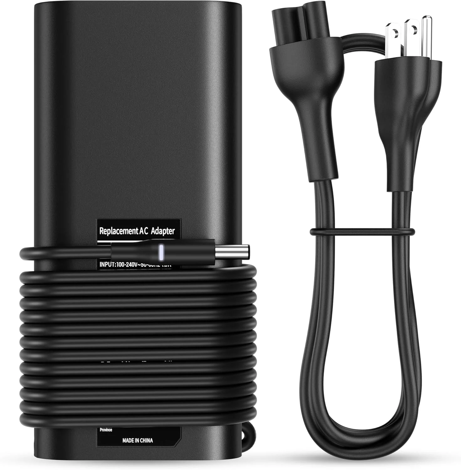 شارژر لپ تاپ جایگزین برای دل 130 وات سازگار با دل XPS 15 9530 9550 9560 9570/Precision M3800 5510 5520 5530 Inspiron 7347 7348 7459 (HA130PM130/DA130PM130) سیم برق