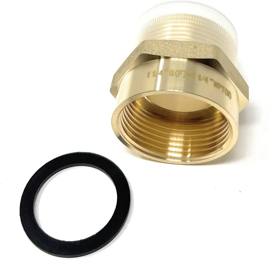 تبدیل برنجی بدون سرب کاسکادا، رزوه مادگی G به نری NPT (1 1/4" x 1 1/4")