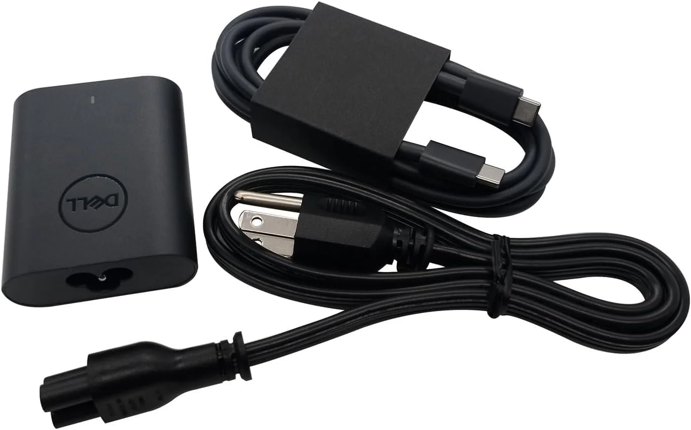 آداپتور برق 60 واتی USB-C دل، فوق العاده باریک GaN، کابل 3.3 فوتی