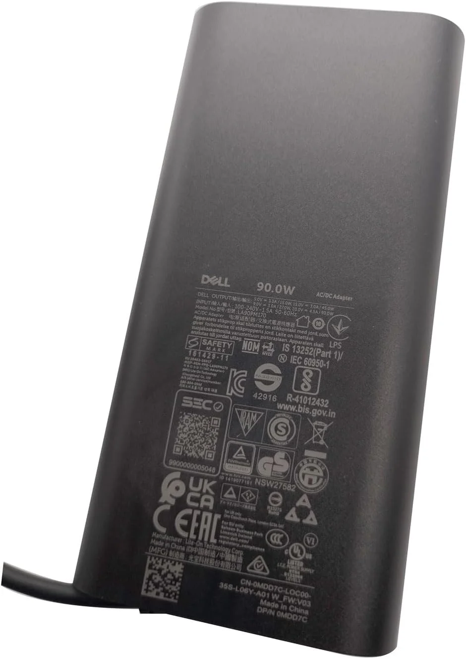 شارژر لپ تاپ دل 90 وات USB Type C Thunderbolt 3 آداپتور برق AC مدل DA90PM170 LA90PM170 MDD7C JVRCD