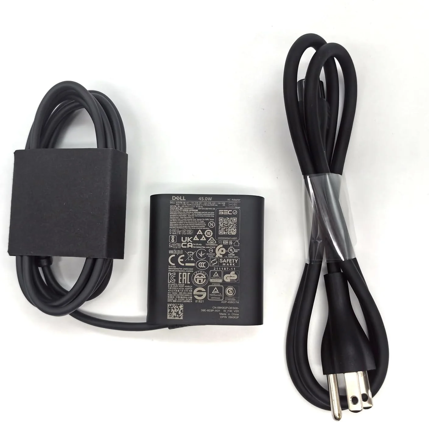 آداپتور شارژر لپ تاپ دل 45 وات USB Type C، شارژر XPS 9315 2-in-1، شارژر XPS 9315 AC، مشکی، DA45NM210