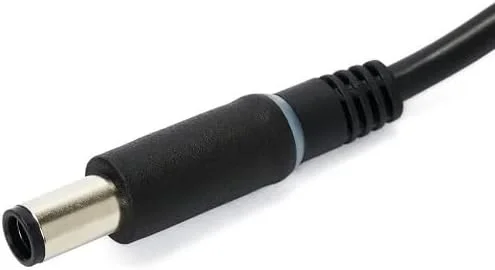 آداپتور برق 130 واتی دل، کانکتور 7.4 میلی‌متری، کابل برق 1 متری، حلقه نور LED، سازگار با آمریکای شمالی