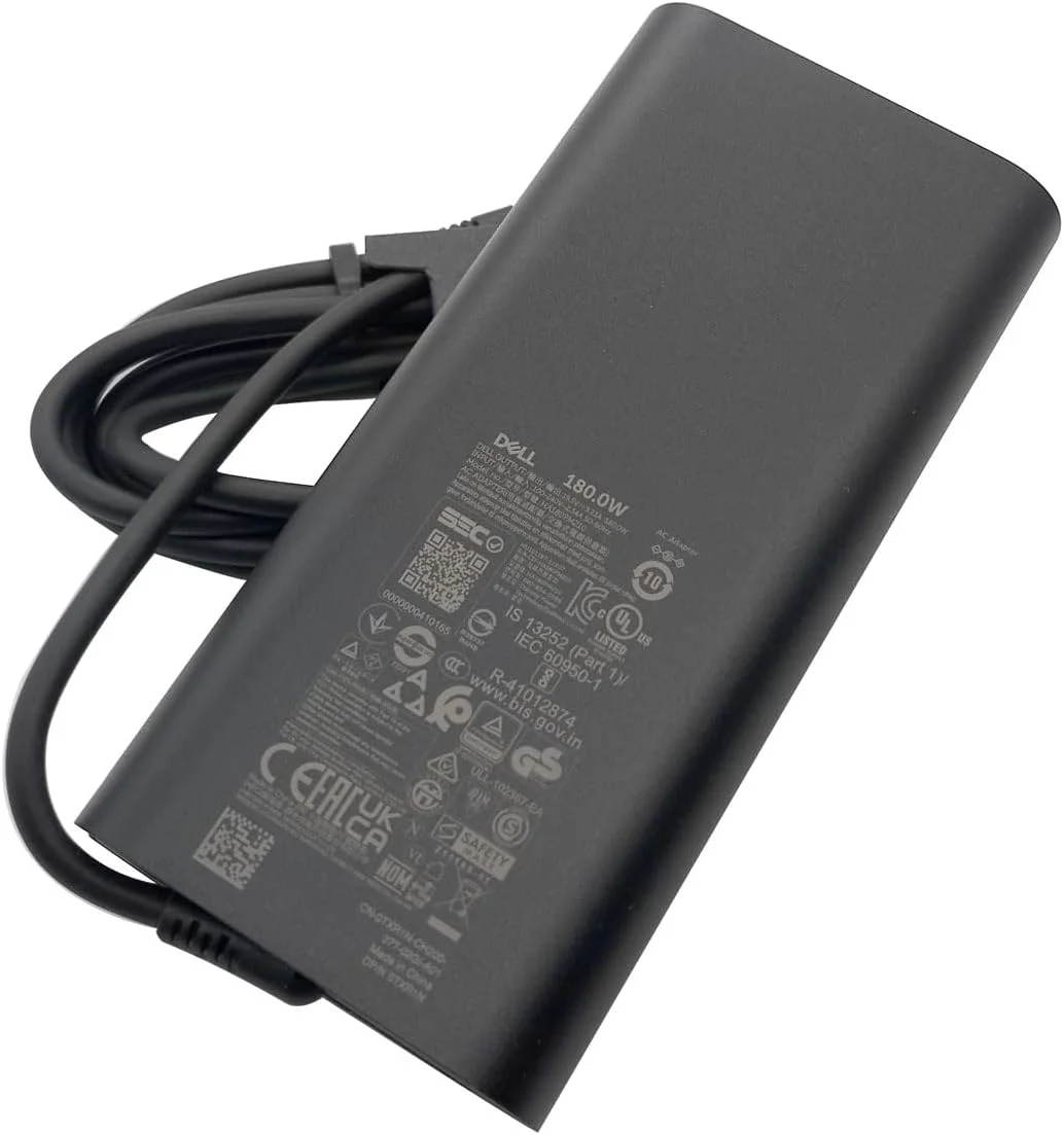 شارژر لپ‌تاپ دل GaN 180 وات با نوک بشکه‌ای 7.4 میلی‌متری - LA180PM210, HA180PM210, DA180PM210-10KFT, TXR1N, D6JHG