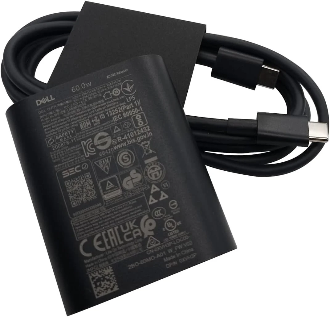 شارژر لپ تاپ دل 60 وات USB Type C آداپتور برق AC مناسب برای XPS 13 9320, Latitude 7320 5330 9330 7430 5340 7330 5530 5330 9440 7640 7440 5440 7340 5540 7530 9430 شارژر لپ تاپ دل 60 وات USB Type C آداپتور برق AC مناسب برای XPS 13 9320, Latitude 7320 5330 9330 7430 5340 7330 5530 5330 9440 7640 7440 5440 7340 5540 7530 9430