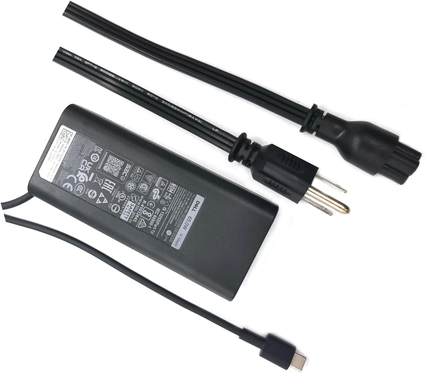 شارژر لپ تاپ دل Latitude 65W Type C USB C آداپتور برق XPS 13 9315 9340, XPS 13 Plus 9320, XPS 14 9440، مشکی، HKA65NM200 شارژر لپ تاپ دل Latitude 65W Type C USB C آداپتور برق XPS 13 9315 9340, XPS 13 Plus 9320, XPS 14 9440، مشکی، HKA65NM200