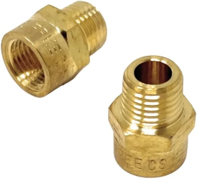 اتصال تبدیل رزوه G (BSPP بریتانیایی) نری به NPT مادگی - بدون سرب (2 عدد، 1/4 اینچ x 1/4 اینچ)
