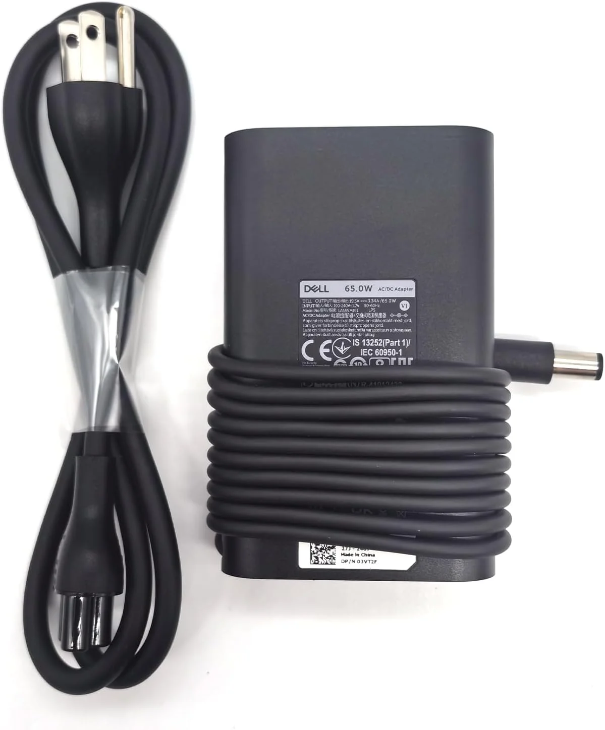 شارژر لپ تاپ دل 65 وات، نوک بشکه ای 7.4 میلی متری، آداپتور برق متناوب 19.5 ولت 3.34 آمپر، مشکی، LA65NM191 شارژر لپ تاپ دل 65 وات، نوک بشکه ای 7.4 میلی متری، آداپتور برق متناوب 19.5 ولت 3.34 آمپر، مشکی، LA65NM191