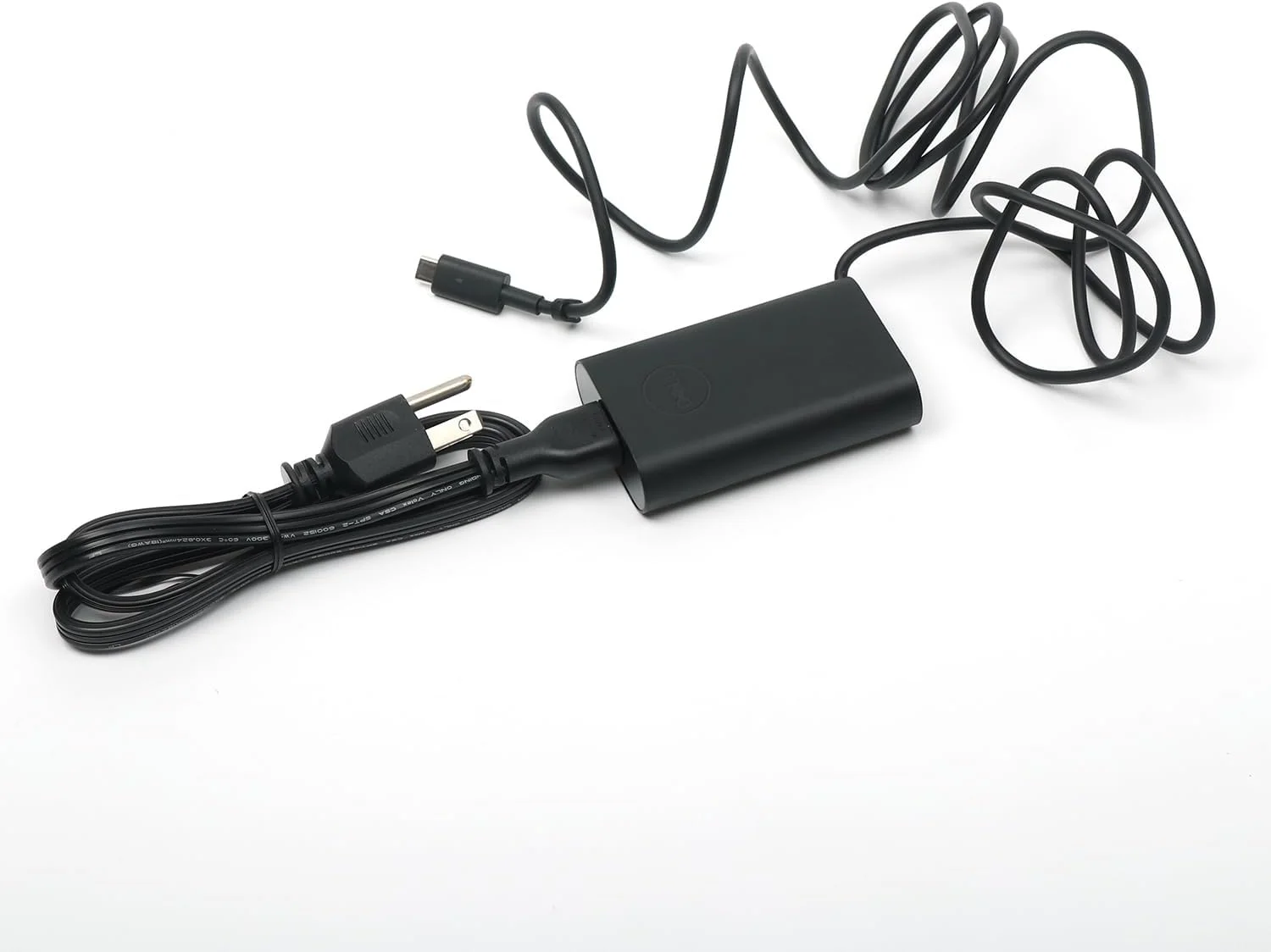 شارژر لپ تاپ دل 45 وات USB Type C آداپتور AC، XPS 13 9300 9310 2 در 1 9315 2 در 1 شارژر AC، مشکی، DA45NM170