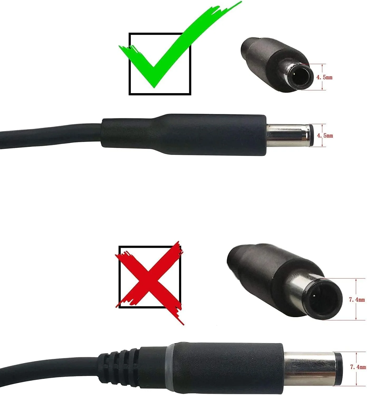 شارژر لپ تاپ دل اینسپایرون 65 وات با نوک 4.5 میلی متری به همراه کابل برق شارژر لپ تاپ دل اینسپایرون 65 وات با نوک 4.5 میلی متری به همراه کابل برق