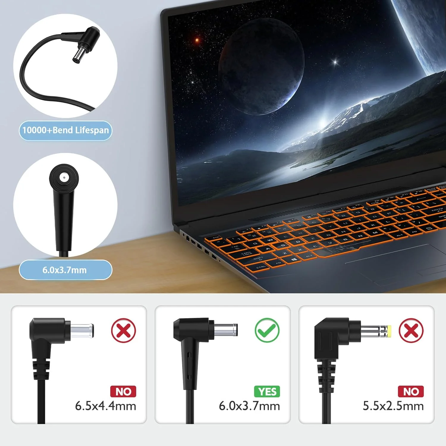 شارژر لپ تاپ 180 واتی ROLADA سازگار با ASUS TUF Gaming GR8 II GU502، GU502GV؛ ROG Zephyrus G14، G15، GA401، GA502IU، GL703GM، G531GT، GA401I، GA502، GA502D، GA502DU شارژر لپ تاپ 180 واتی ROLADA سازگار با ASUS TUF Gaming GR8 II GU502، GU502GV؛ ROG Zephyrus G14، G15، GA401، GA502IU، GL703GM، G531GT، GA401I، GA502، GA502D، GA502DU