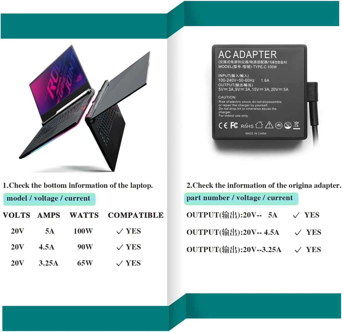 100W 65W USB C Charger Compatible with Asus ROG Ally X Z1 Ally Dock Flow X13 Z13 GV301 GV302 GZ301 Vivobook S 14 15 16X 14X ZenBook 14 14X S13 Zephyrus Rog Strix Laptop 100W 65W USB C Charger Compatible with Asus ROG Ally X Z1 Ally Dock Flow X13 Z13 GV301 GV302 GZ301 Vivobook S 14 15 16X 14X ZenBook 14 14X S13 Zephyrus Rog Strix Laptop
