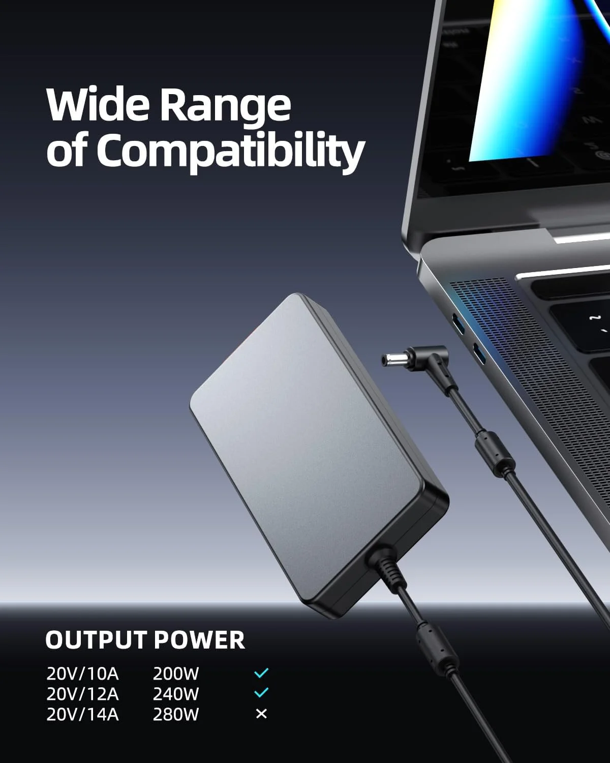 شارژر 240 واتی مناسب برای لپتاپهای ایسوس TUF Gaming A15 A16 A17 F15 F17، Rog Zephyrus G14 G15 G16 M15 S15 S17 Duo 15، Rog Strix Scar G G15 G17 15 17 شارژر 240 واتی مناسب برای لپتاپهای ایسوس TUF Gaming A15 A16 A17 F15 F17، Rog Zephyrus G14 G15 G16 M15 S15 S17 Duo 15، Rog Strix Scar G G15 G17 15 17