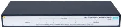 سوئیچ غیر مدیریتی 8 پورت گیگابیتی اترنت PoE+ (64 وات) اچ پی Officeconnect 1420 مدل 1U خاکستری