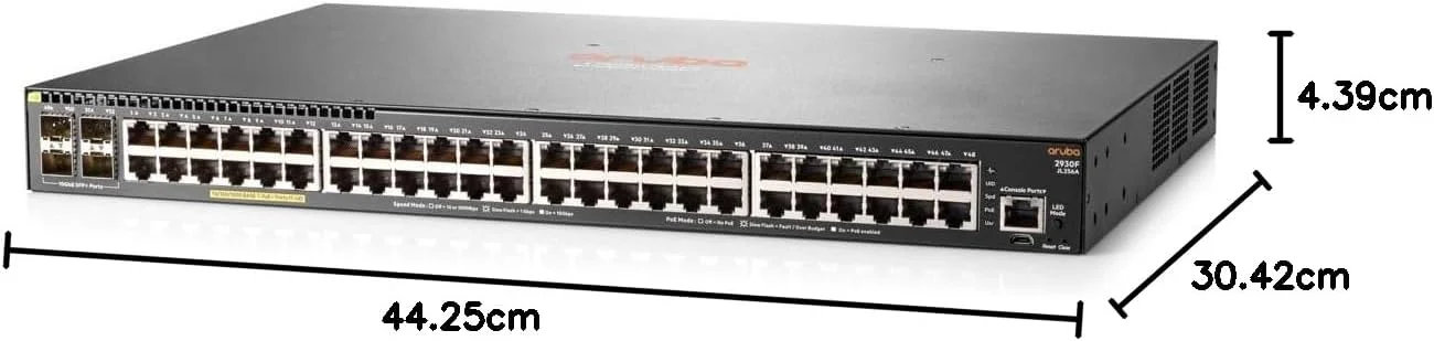 سوئیچ HPE Aruba 2930F 48G Poe+4SFP+، JL256A#ABB