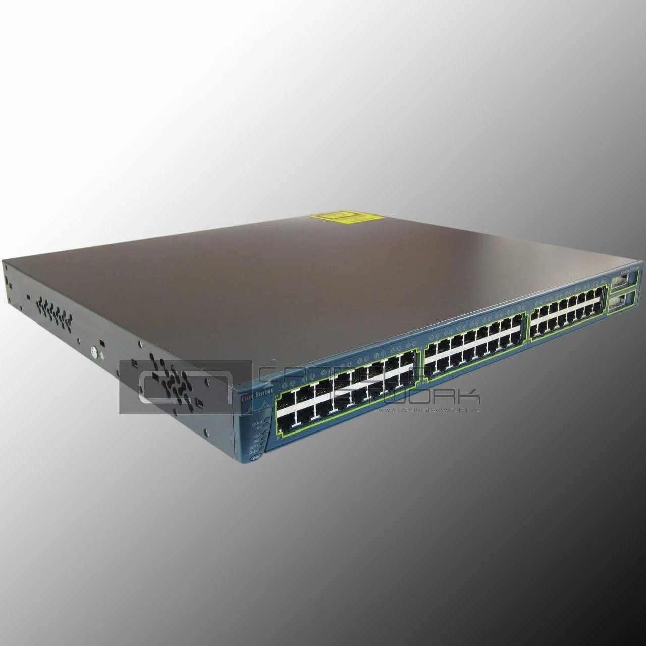 سوییچ سیسکو کاتالیست 3550-48 SMI - 48 پورت - EN, Fast EN - 10Base-T, 100Base-TX + 2 x GBIC (خالی) - 1 U خارجی