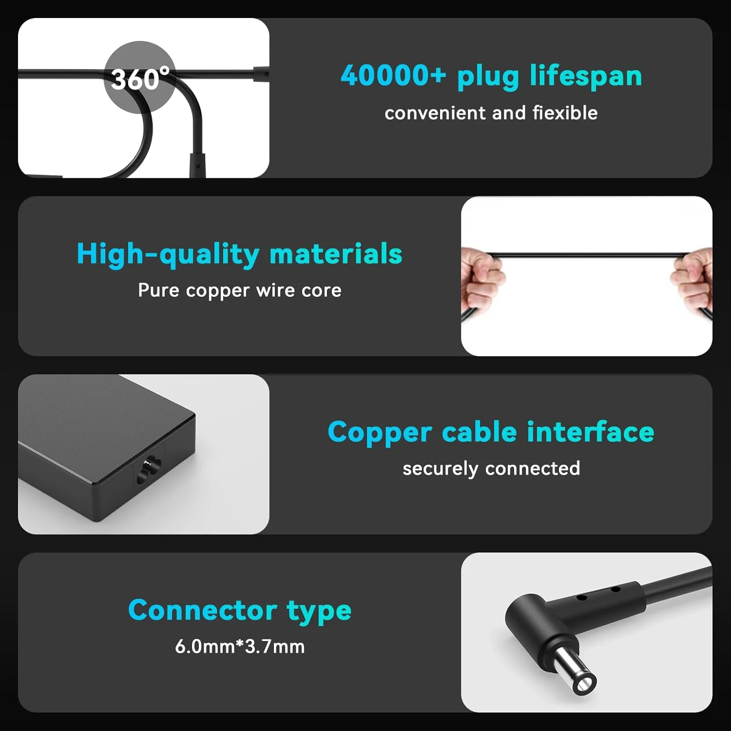 شارژر لپ تاپ 180 واتی سازگار با ایسوس راگ زفیروس G14 GA401 G15 GA502 GA503 GM501 GU502,S GX531 GX701,Tuf F15 F17 A17 A15 FX505 FX506 FX706 FA706 FA506 Zenbook UX8402 6.0x3.7mm شارژر لپ تاپ 180 واتی سازگار با ایسوس راگ زفیروس G14 GA401 G15 GA502 GA503 GM501 GU502,S GX531 GX701,Tuf F15 F17 A17 A15 FX505 FX506 FX706 FA706 FA506 Zenbook UX8402 6.0x3.7mm