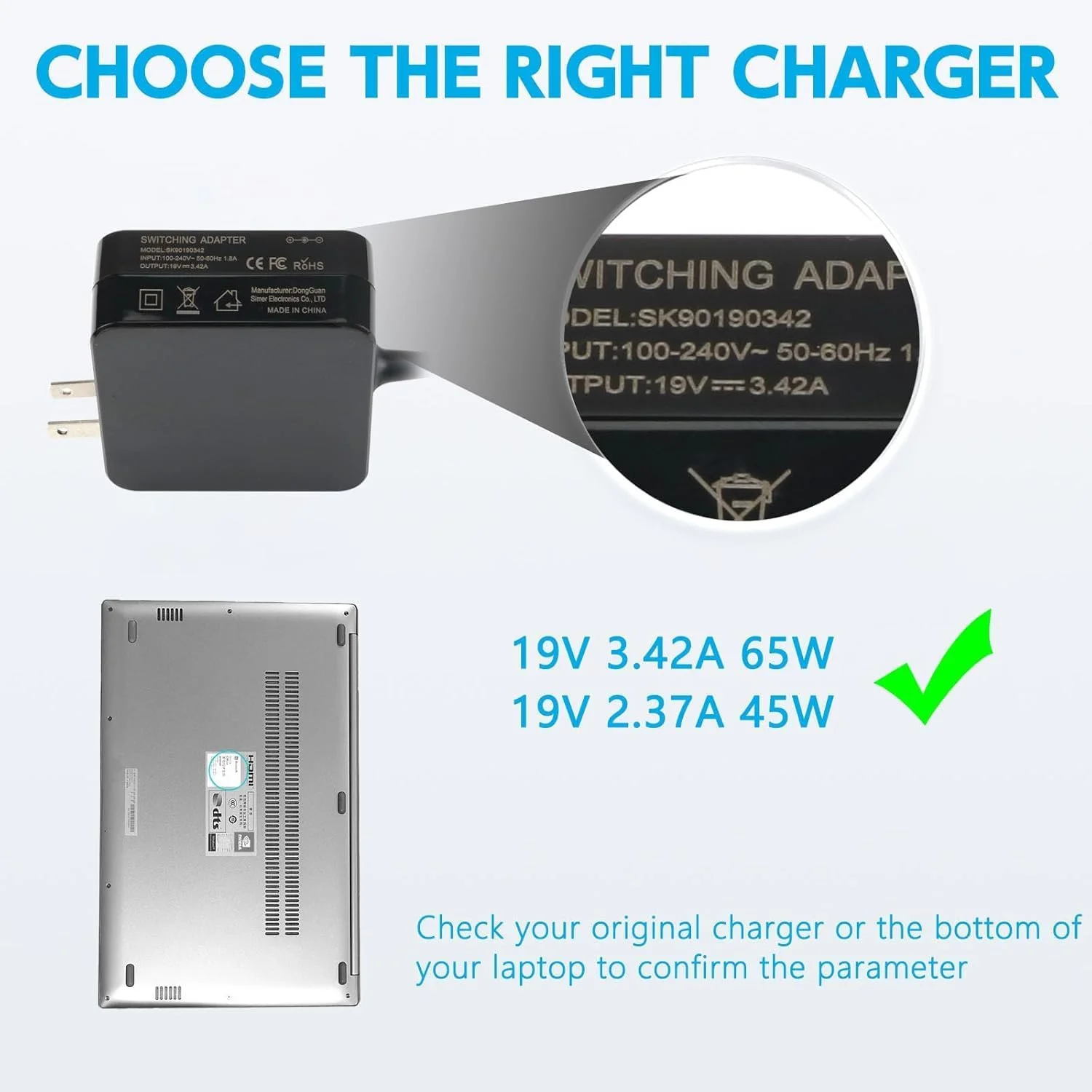 شارژر سازگار با لپ تاپ ایسوس 65 وات 45 وات با سر گرد آداپتور برق AC سازگار با ایسوس ویووبوک فلیپ 14 15 17 WH31 RS51 NH77 شارژر سازگار با لپ تاپ ایسوس 65 وات 45 وات با سر گرد آداپتور برق AC سازگار با ایسوس ویووبوک فلیپ 14 15 17 WH31 RS51 NH77