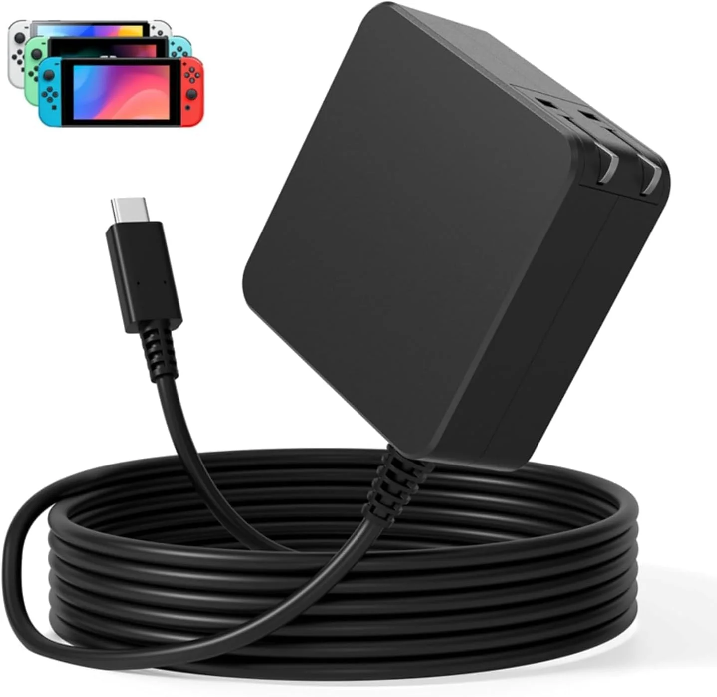 شارژر 65 واتی USB C سازگار با ASUS ROG Xbox Ally X، Steam Deck، Nintendo Switch 2، Legion Go S، PS5، Claw، پشتیبانی از داک تلویزیون 4K، منبع تغذیه سریع PD 3.0 به همراه کابل 6 فوتی USB C برای دستگاه های بازی ویدیویی شارژر 65 واتی USB C سازگار با ASUS ROG Xbox Ally X، Steam Deck، Nintendo Switch 2، Legion Go S، PS5، Claw، پشتیبانی از داک تلویزیون 4K، منبع تغذیه سریع PD 3.0 به همراه کابل 6 فوتی USB C برای دستگاه های بازی ویدیویی