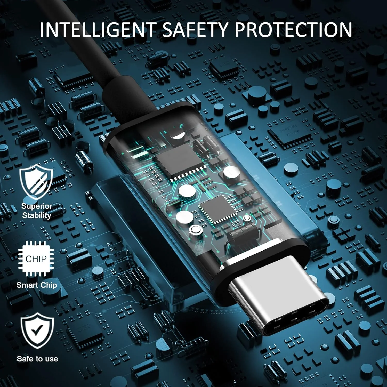 شارژر 45 واتی USB C سازگار با اچ پی، دل، لنوو، ایسر کروم بوک، ایسوس، سامسونگ، سونی، شارژ سریع تایپ C، آداپتور برق HP Spectre X360 13 Elite X2 به همراه سیم برق